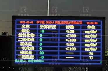 固廢焚燒環(huán)保參數(shù)實(shí)時(shí)公示